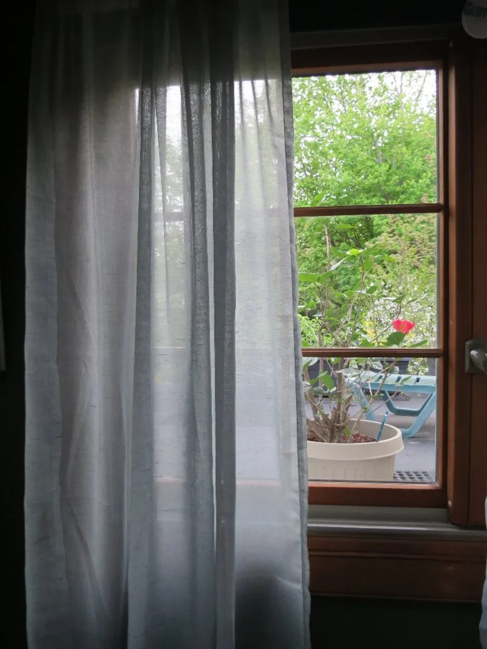 Texture Linen Blend Curtains Semi Sheer 4 Panels Privacy Light Filter 52 x 84